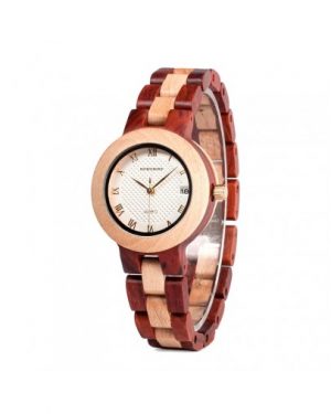 Модерен дамски дървен часовник - Manila (еко продукт)
